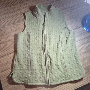 Kim Rogers Green Quilted Vest